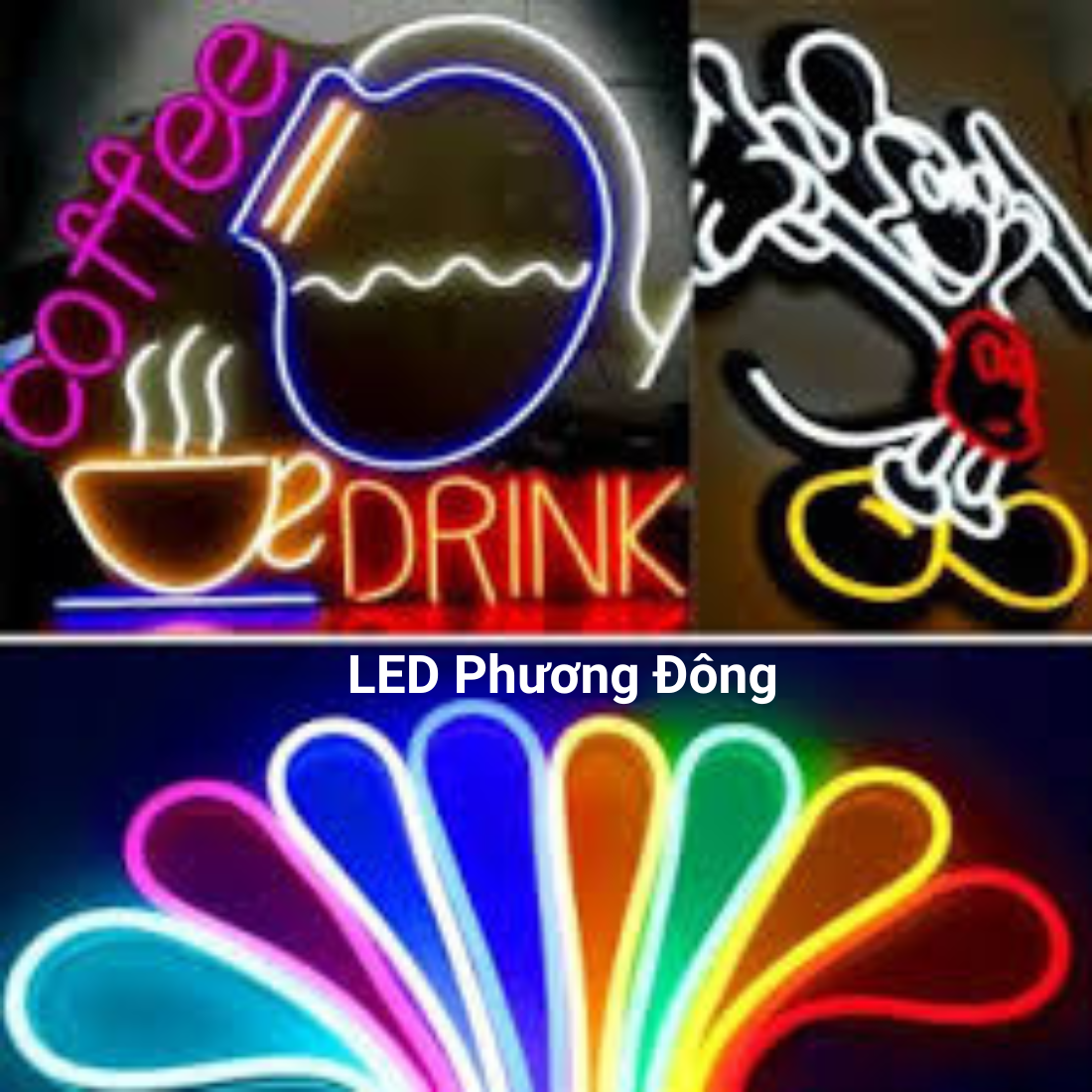 Đèn LED Neon Trang Trí Uốn Chữ, Siêu Sáng cuộn 5m