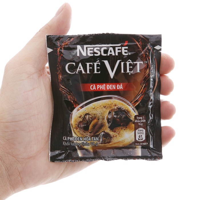 10 gói tặng 1 gói_Cà phê đen đá Nescafe cafe đen đá Việt dây (1 dây 10 gói x 16g)