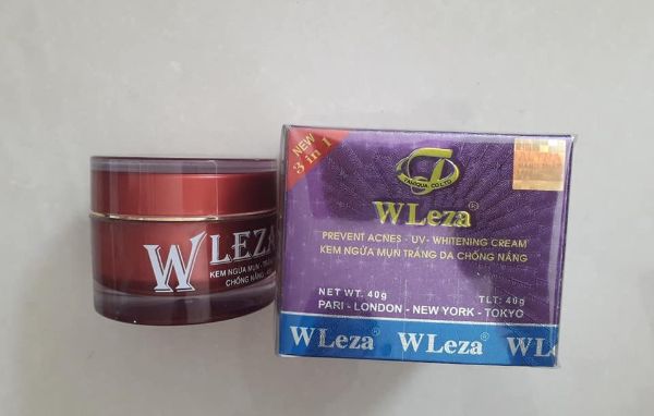 kem wleza ngừa mụn trắng da - chống nắng 30g , 40g