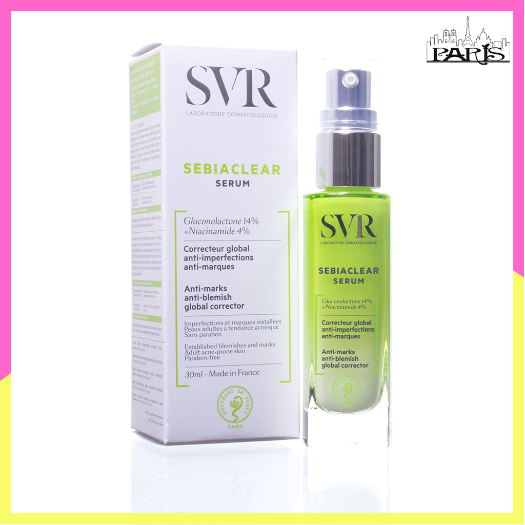 Essence reduce acne, fade pigmentation, making soft smooth leather SVR sebiaclear Serum 30ml