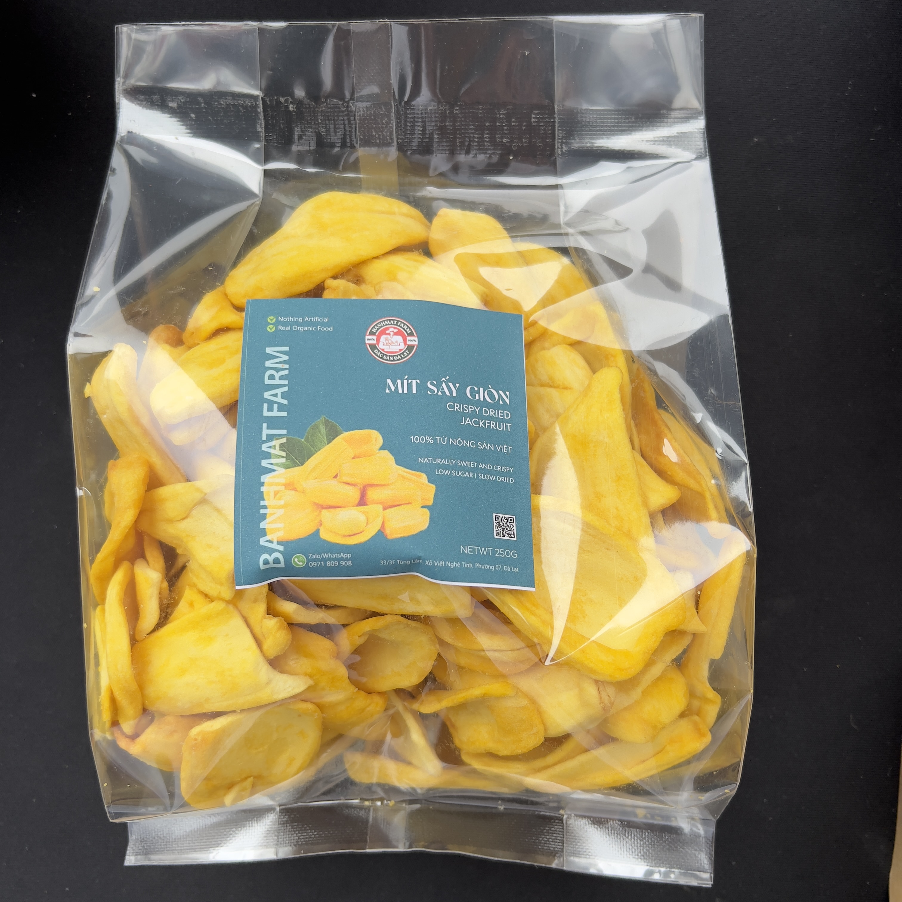 Mít tươi sấy giòn không đường 500gr của BánhMật Farm, món quà đặc sản Đà Lạt