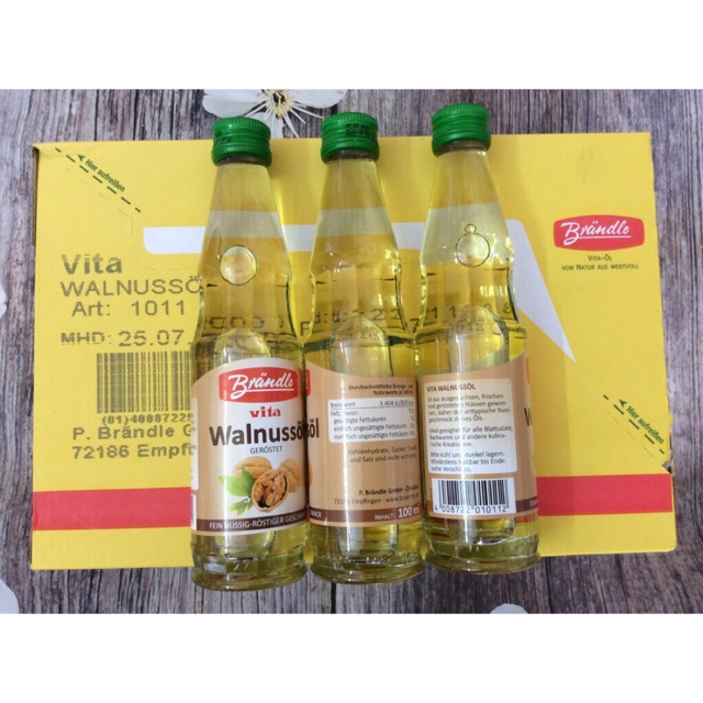 (MẪU MỚI) Dầu óc chó Đức Brandle 100ml