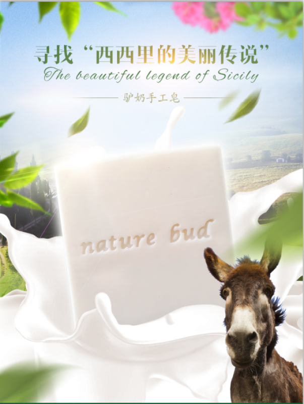 Pregnant people and baby bath naturebud Donkey milk Handmade Soap sensitive skin giá rẻ
