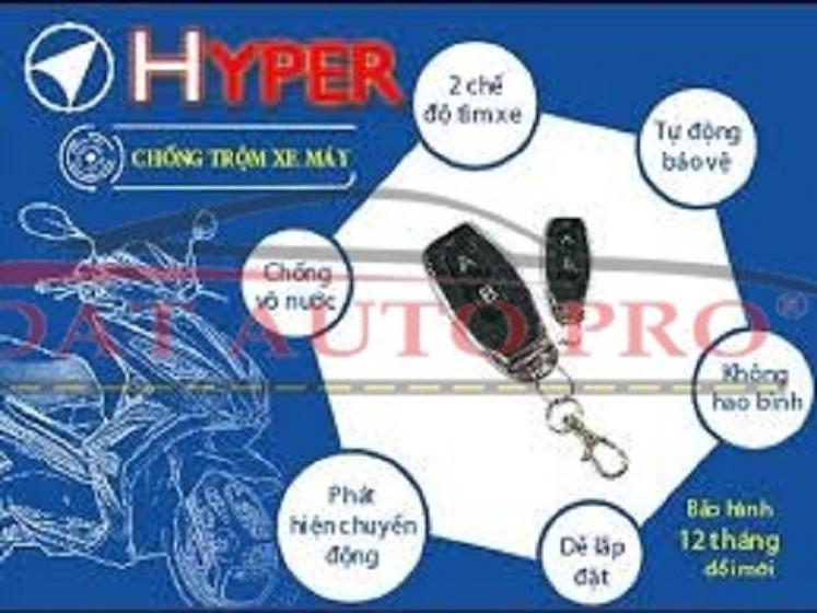 Khóa chống trộm, chống cướp xe máy cao cấp HYPER 2019