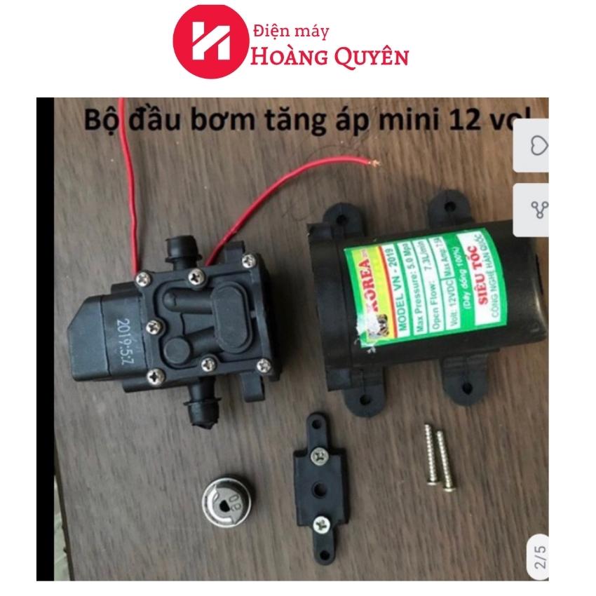 Bộ Đầu Bơm Tăng Áp mini 12 vôn