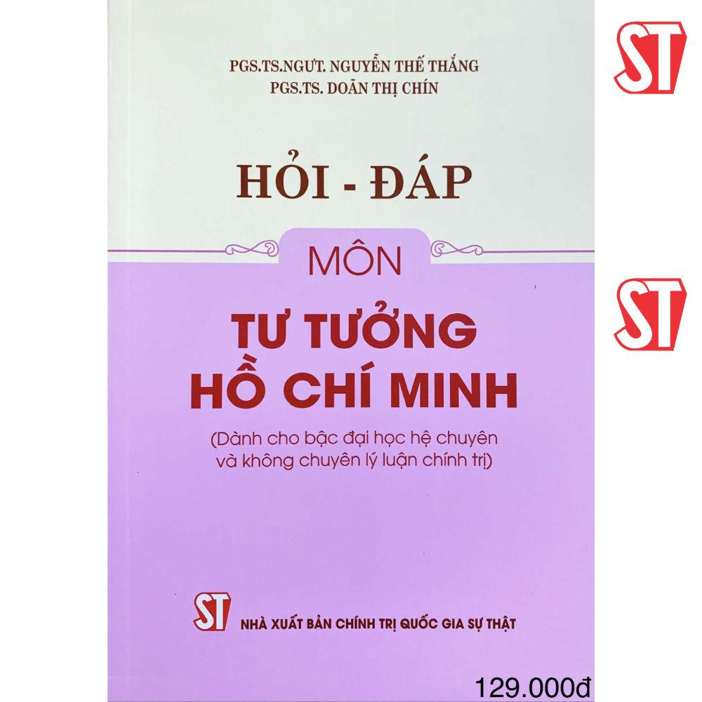 [Sách] Hỏi - Đáp Môn Tư Tưởng Hồ Chí Minh