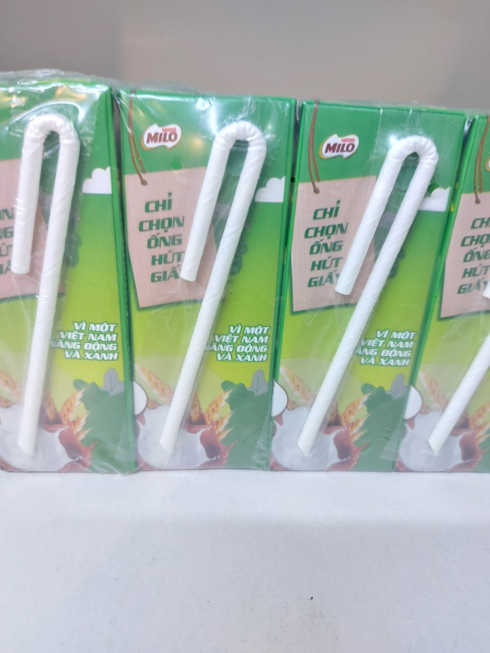 Lot of 4 Boxes of Milo Nestle' Milk 180ml