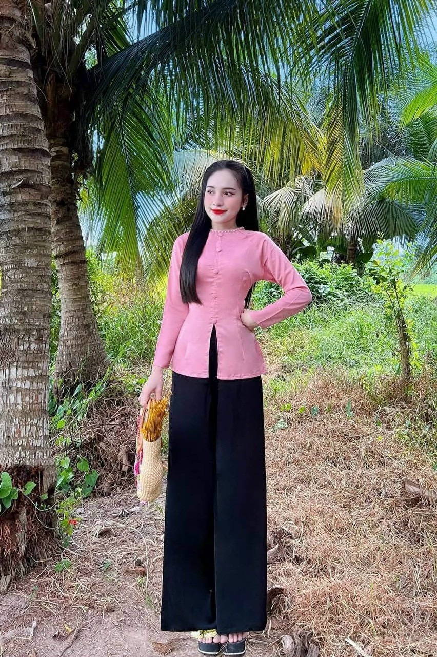 Đồ lam đi chùa #mẫu quý cô lụa phi yến# quần áo nữ