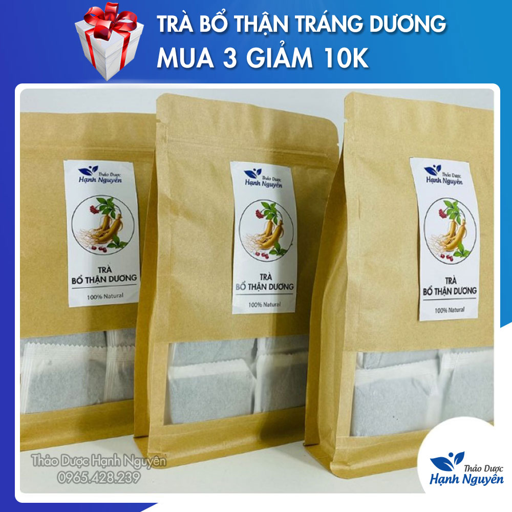 Trà bổ thận - Gói 50 túilọc (Bach tật lê dâm dương hoăc kỷ tử ba kích thỏ ty tử đông trùng hạ thảo...) - Thảo Dược Hạnh Nguyên