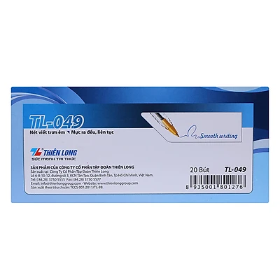 Bút bi Thiên Long TL-049 0.8mm - Mực Xanh