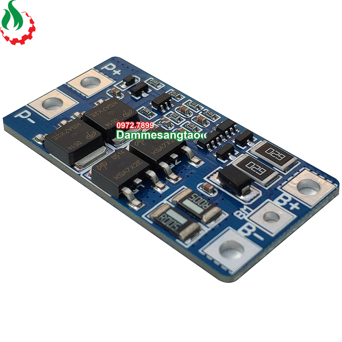 Mạch 2S 20A 7.4V (8.4V) bảo vệ pin Li-ion 3.7V