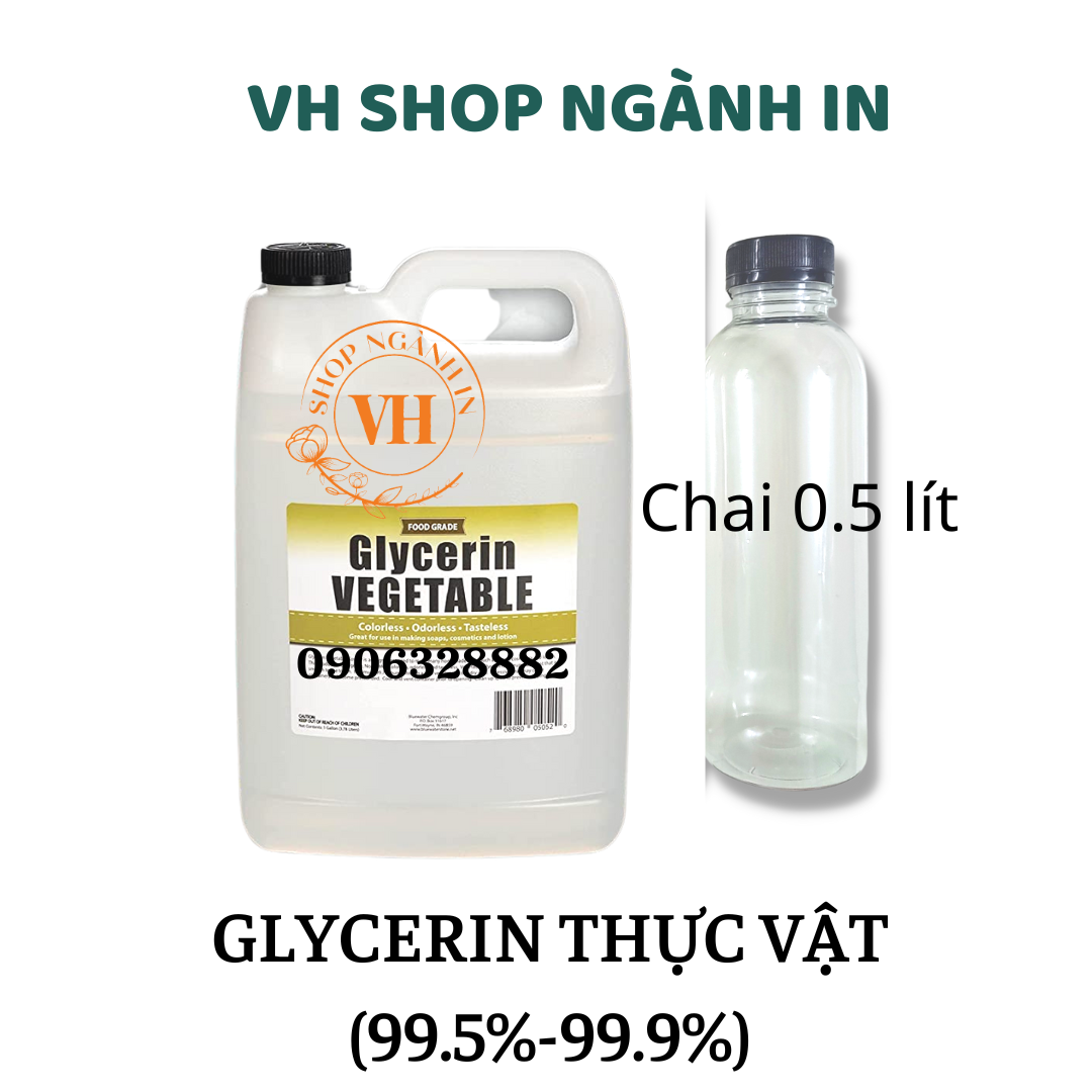 Glycerin thực vật chất làm mềm da, dưỡng ẩm da
