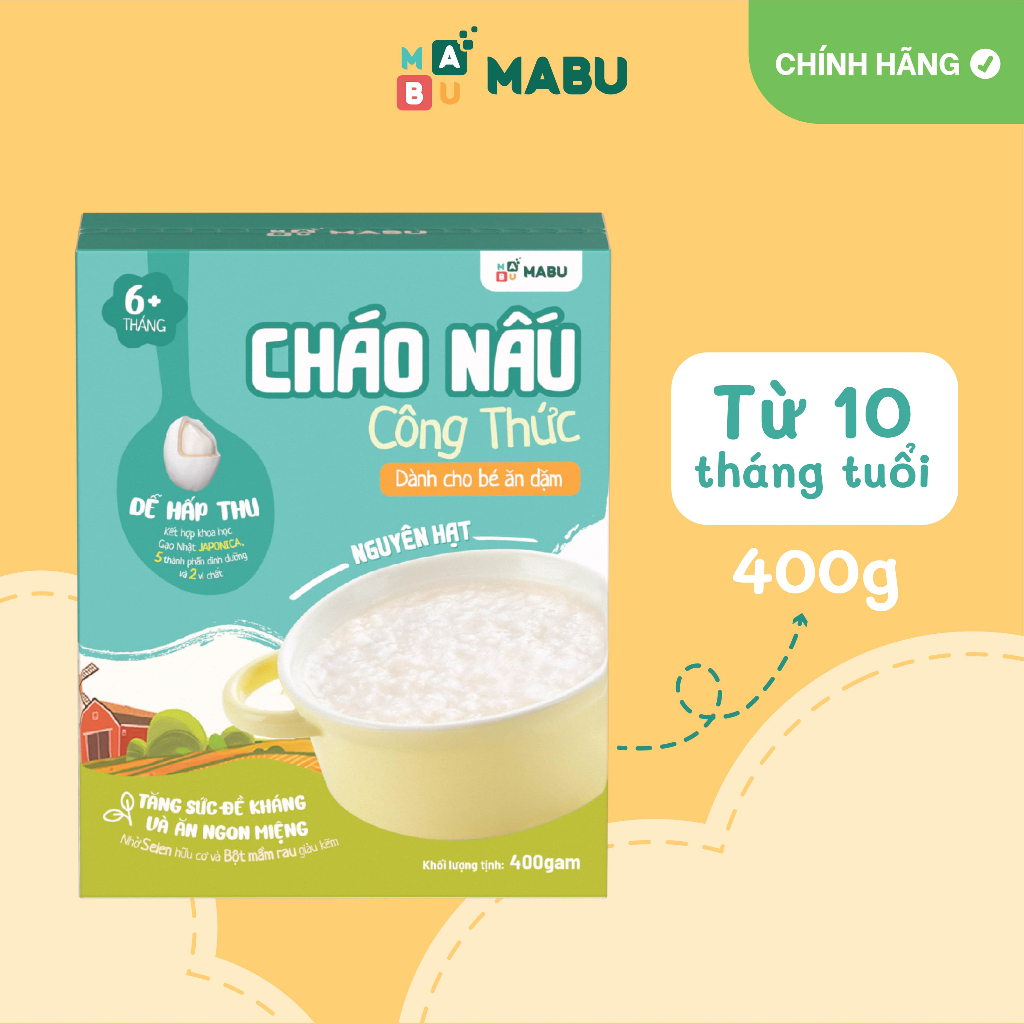 Cháo nấu ăn Dặm Bột ăn Dặm Mabu