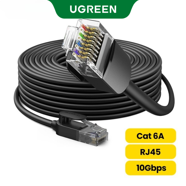 UGREEN Ethernet Cable Cat 6 A 10Gbps Network Cable 4 Twisted Pair Patch Cord Internet UTP Cat6 a Lan Cable Ethernet RJ45