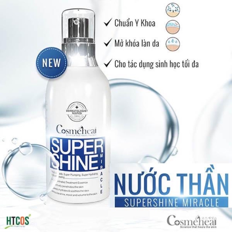 Nước thần và kem dưỡng căng bóng da Super Shine cosmediheal