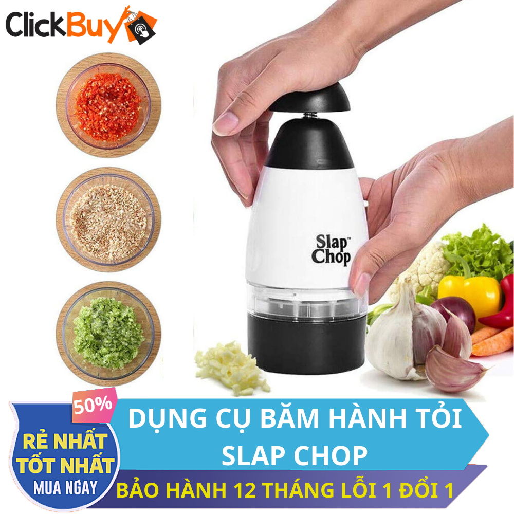 Dụng cụ băm hành tỏi slap chop, dụng cụ băm nhỏ rau củ quả nhanh chóng, tiện lợi, dụng cụ băm đa năng, dụng cụ nhà bếp