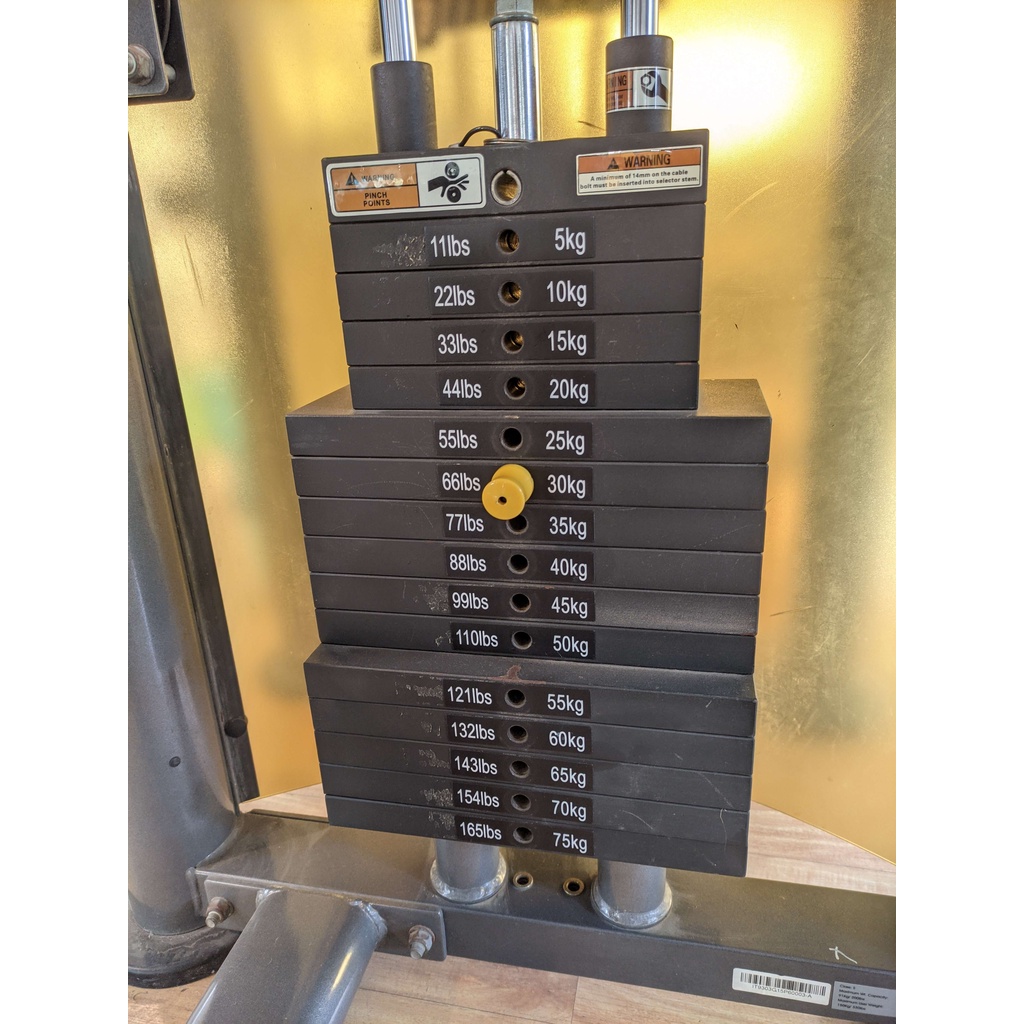 Tem dán tạ khối - Decal số cân cho máy tập Gym (5kg - 150kg)