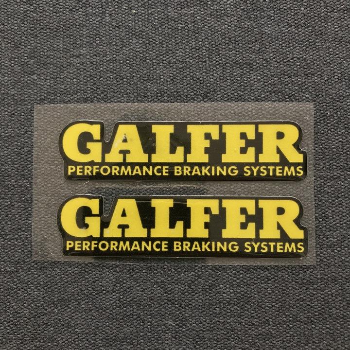 Tem LOGO chữ GALFER tem đổ nhựa dán các loại xe máy