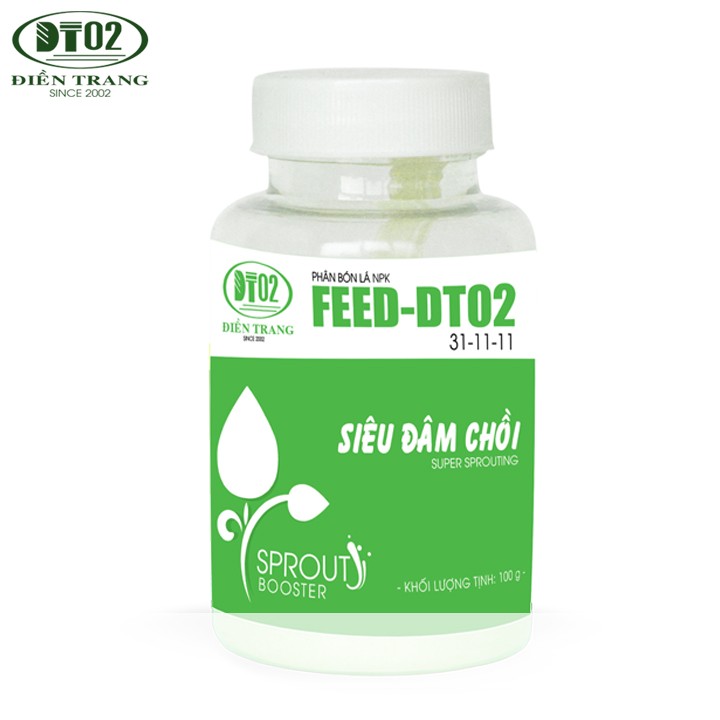 Phân bón vi lượng FEED - DT02 Chồi lá 100gr