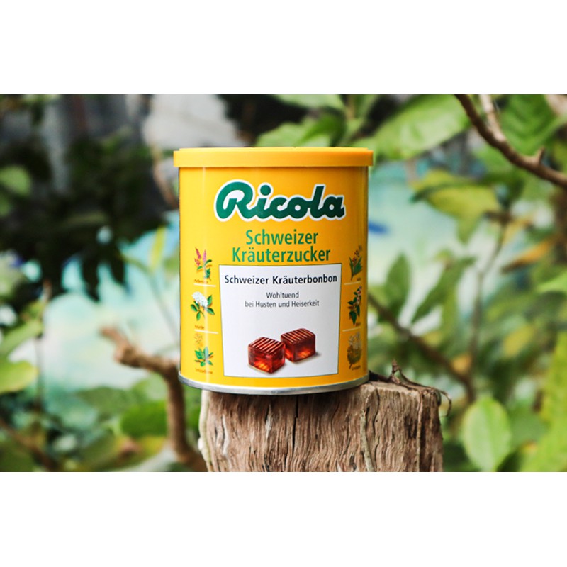 KẸO NGẬM HO RICOLA 250G ĐỨC ( có 200 viên ngậm )