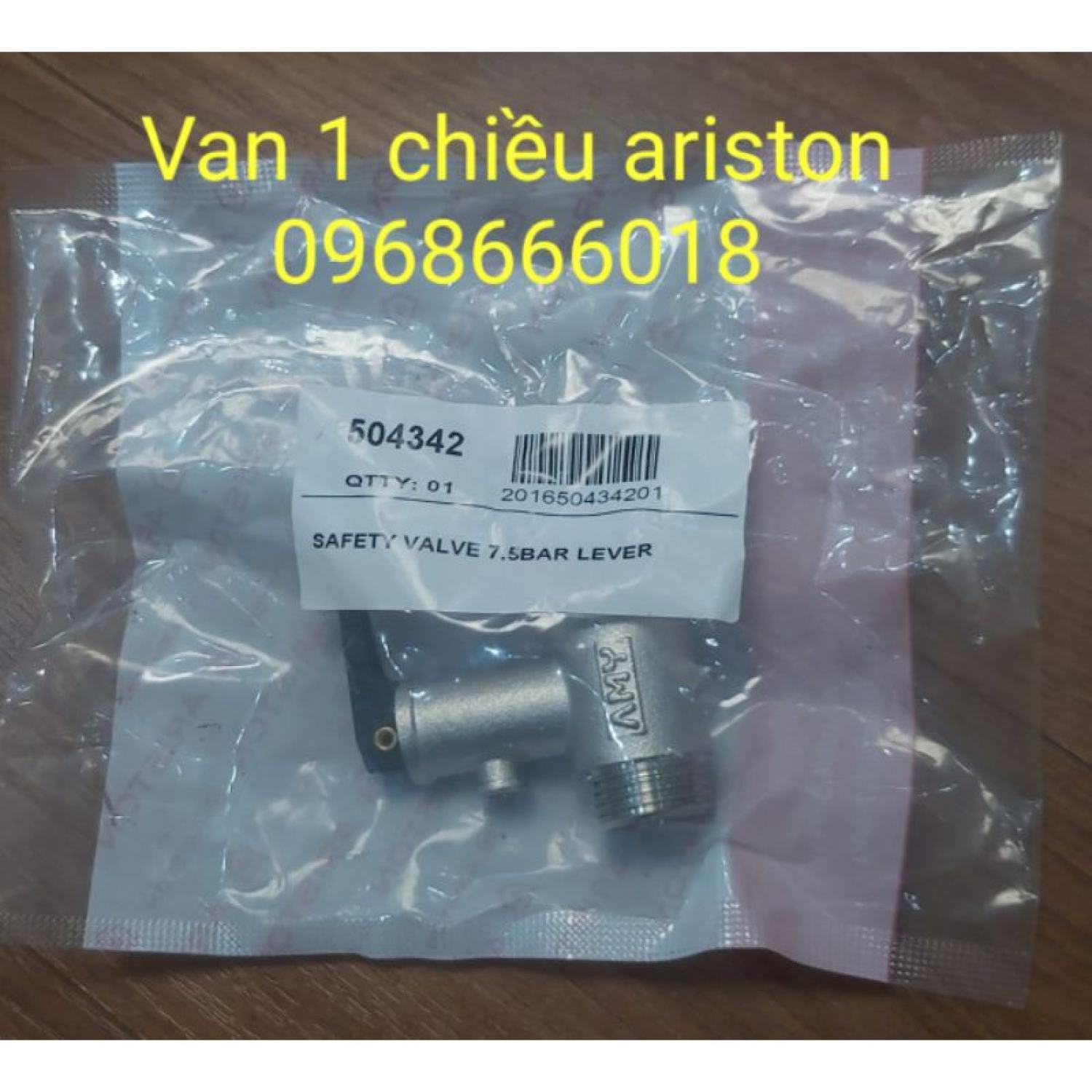 Van 1 chiều bình nóng lạnh Ariston