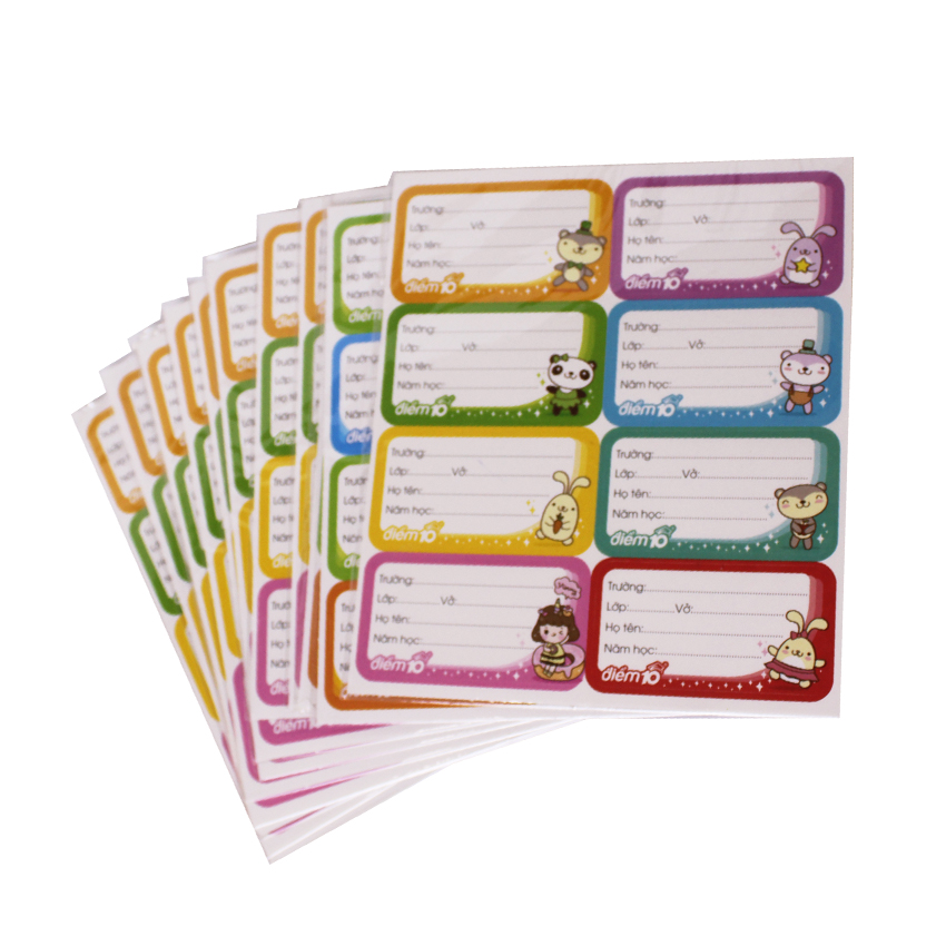 Nhãn vở môn học Thiên Long TP-NBL03 [40 cái /xấp] SUKADO