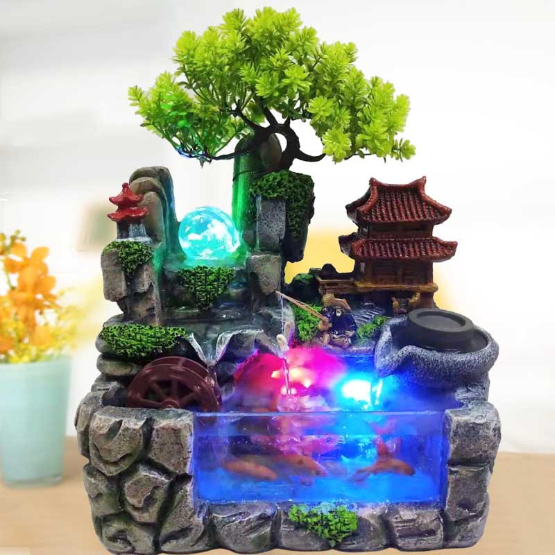 Thác nước phong thuỷ nhà đỏ Y001