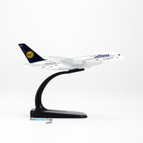 [HCM]Mô hình máy bay Lufthansa Airbus A380 16cm Everfly