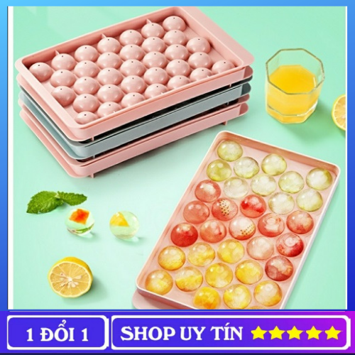 Khay Làm Đá Thông Minh, Khay Làm Đá hình tròn 33 viên, Khay làm Đá siêu Hot, khay làm thạch, khay làm kem, khay làm thạch hình tròn