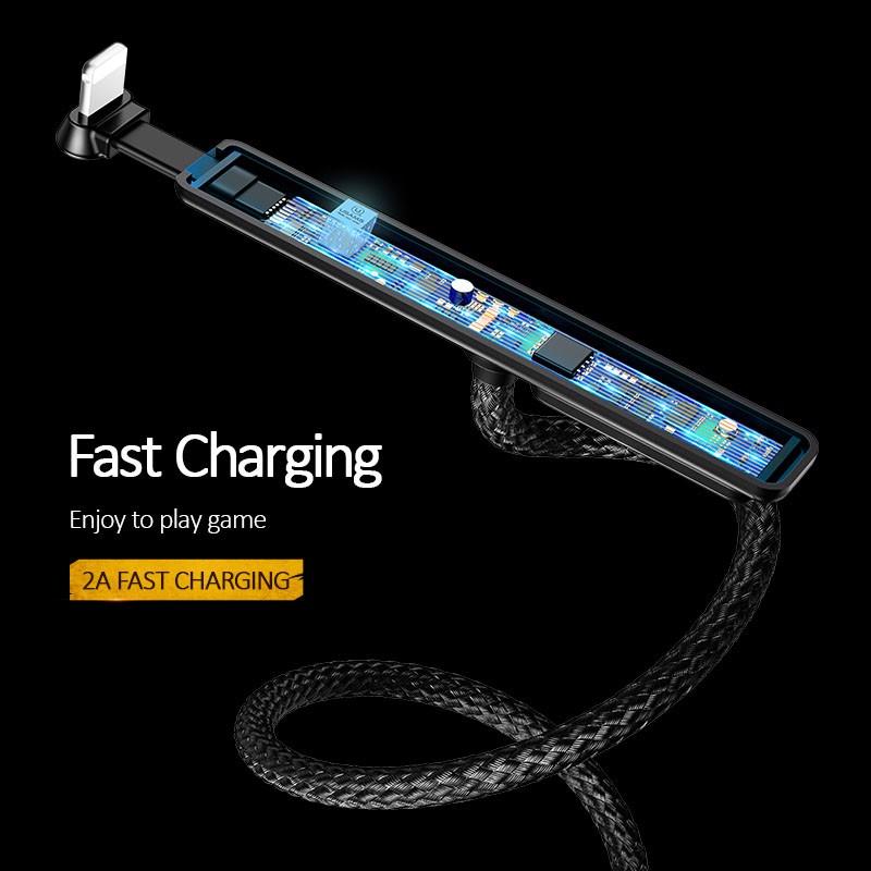 Cáp sạc chơi game đầu Lightning USAMS US-SJ278 U9 (Black)
