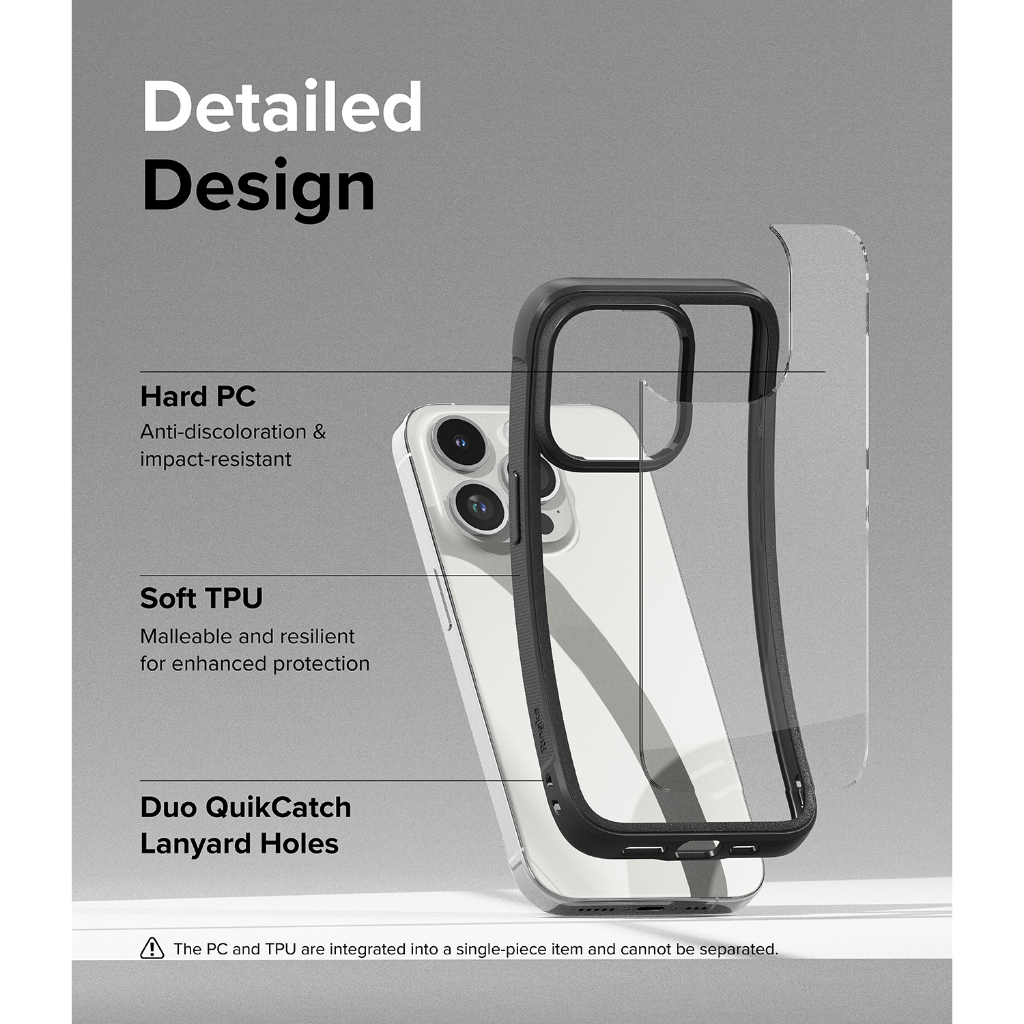 Ốp lưng Ringke Fusion Bold Hàn Quốc cho iPhone 15 Pro Max / 15 Pro / 15 Plus / 15