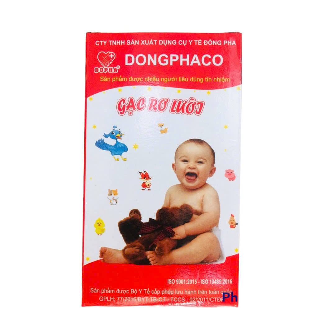 Combo 10 Boxes of Dong Pha Newborn Baby Tongue Swabs, 1 Box of 5 Pieces