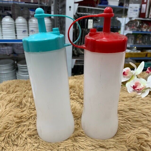 Bình Đựng Tương Ớt/Cà (Giao Màu Ngẫu Nhiên), Chai Nhựa Đựng Sốt, Nhựa Dẻo, An Toàn Khi Dùng, Vệ Sinh | MTA-MART