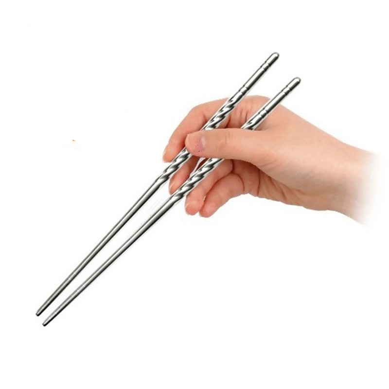 Vỉ 5 Đôi Đũa Inox Xoắn