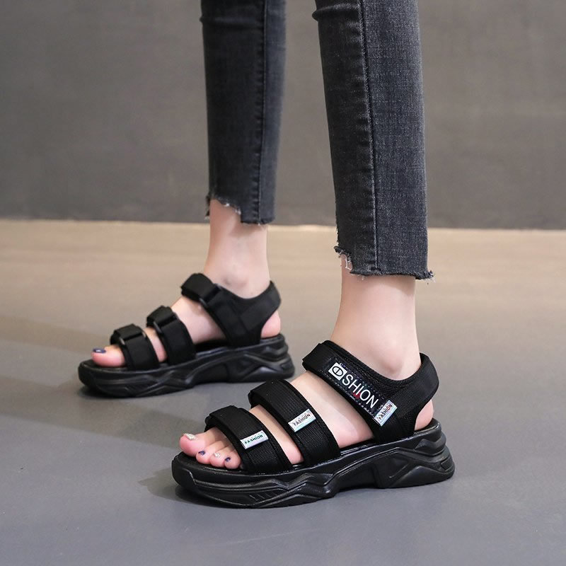 (Hàng xịn) Dép  Sandal nữ ulzzang đế bánh mì A36
