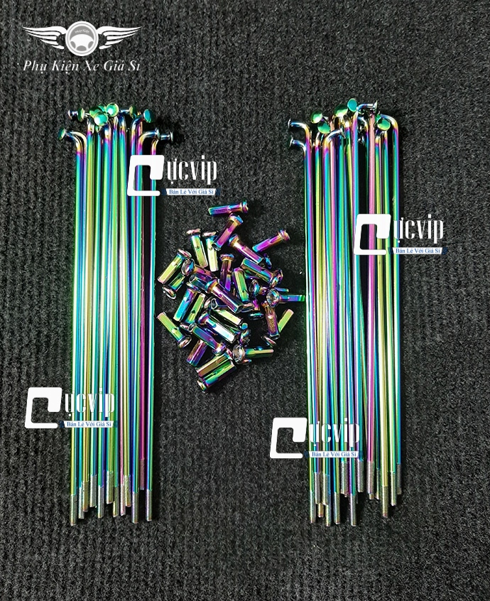 [HCM]Bộ Căm Titan 7 Màu 1.49 (1 Bánh Đùm) Sirius Raider Satria MS2980