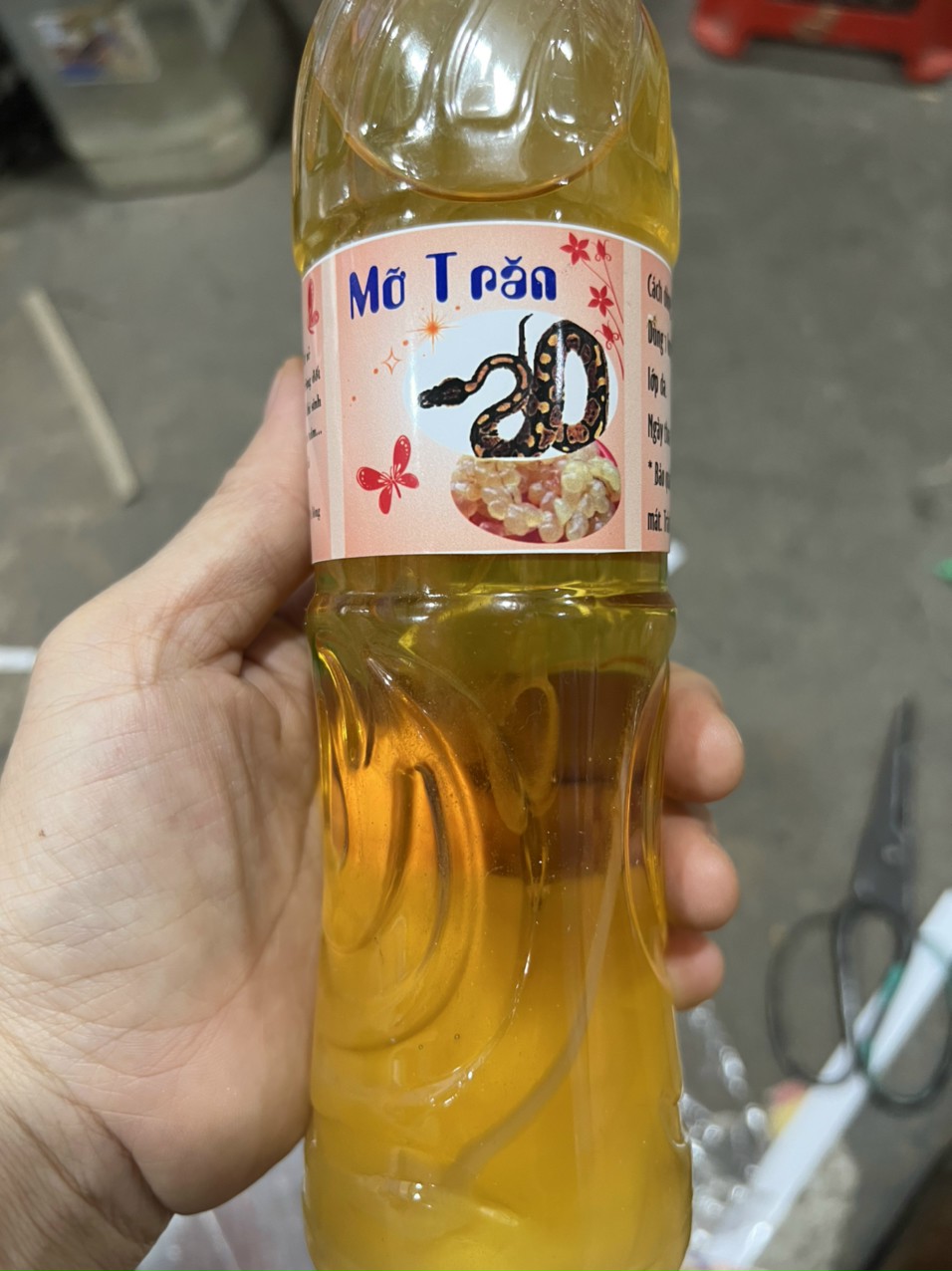 Mỡ Trăn Nguyên Chất 100% (Chai 500ml)