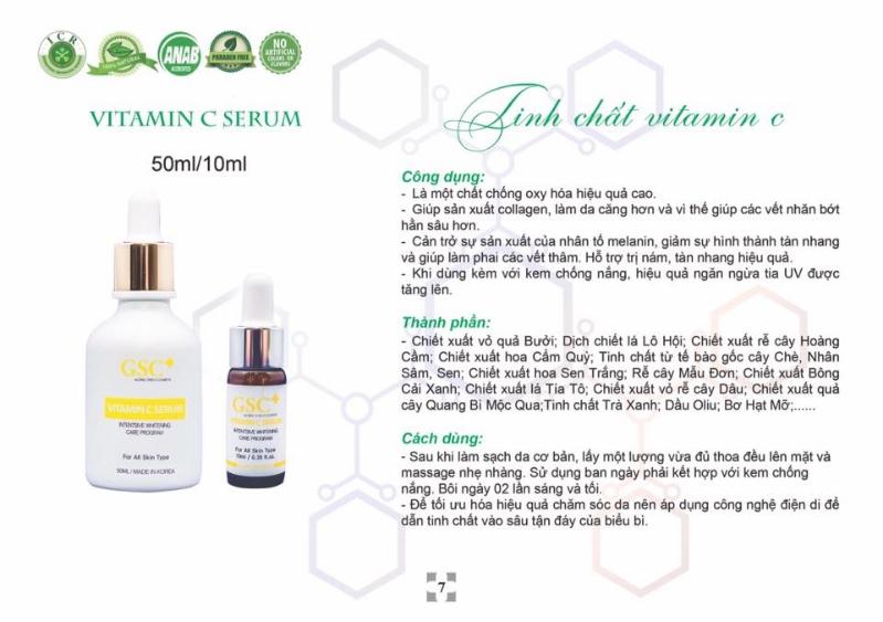 Tinh chất vitamin C GSC Hàn Quốc
