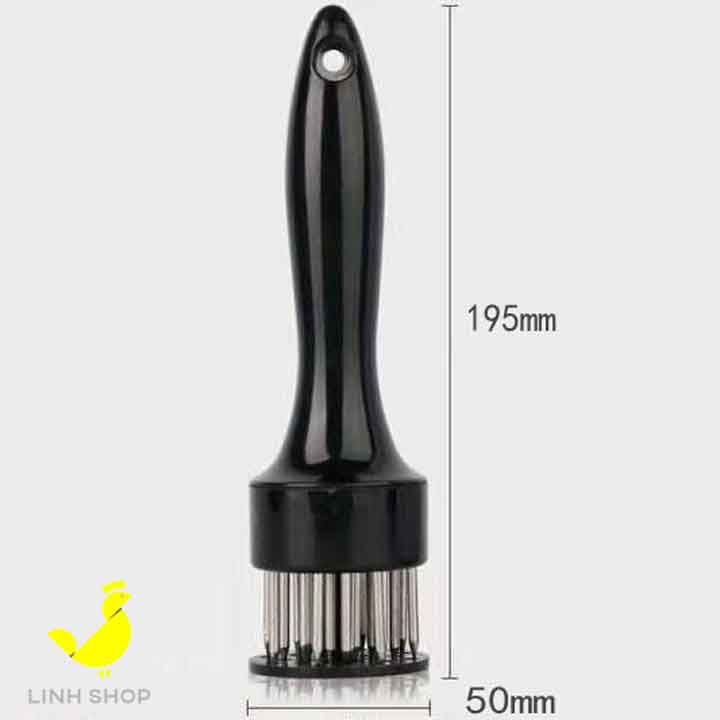Dụng cụ châm bì châm thịt làm mềm thịt Bít tết (Giao mầu ngẫu nhiên Đen hoặc Trắng)