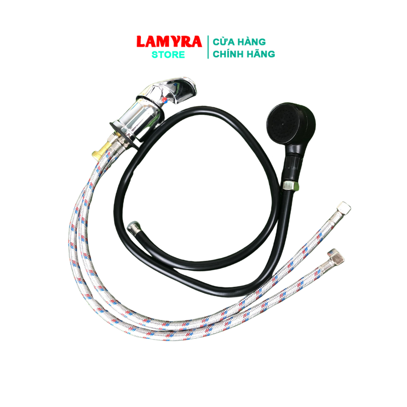 Combo gật gù nóng lạnh và vòi sen bàn gội đầu. gật gù và vòi sen giường gội đầu mới