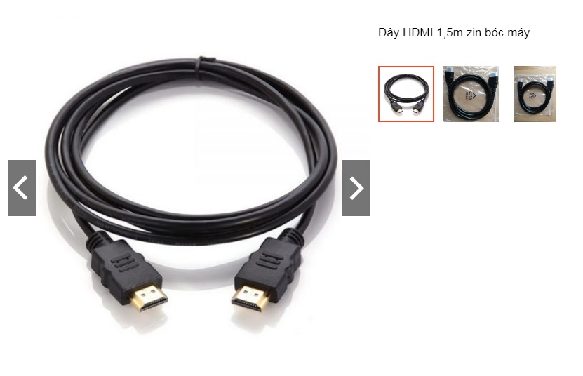 Dây HDMI dài 1,5m hàng chuẩn