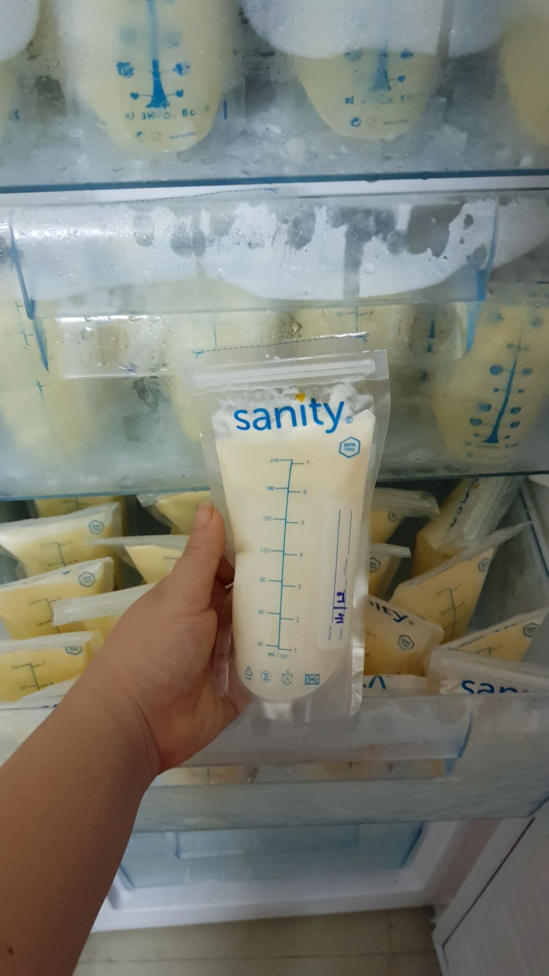 30 TÚI TRỮ SỮA SANITY 210ml