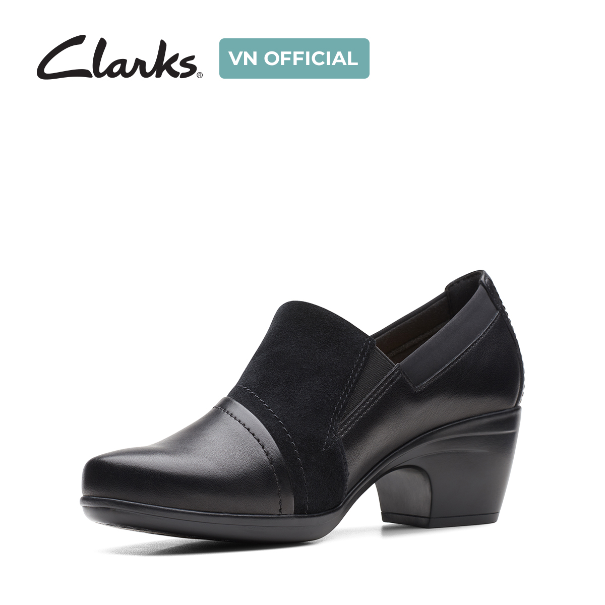 Giày Cao Gót 5cm Da Nữ Clarks - Emily Step