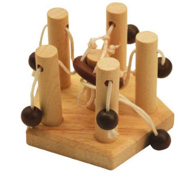 Giải đố gỗ Wood puzzle - IQ teaser