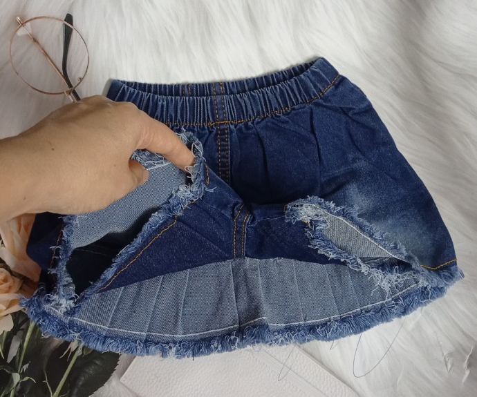 Quần váy jean co giãn cho bé gái