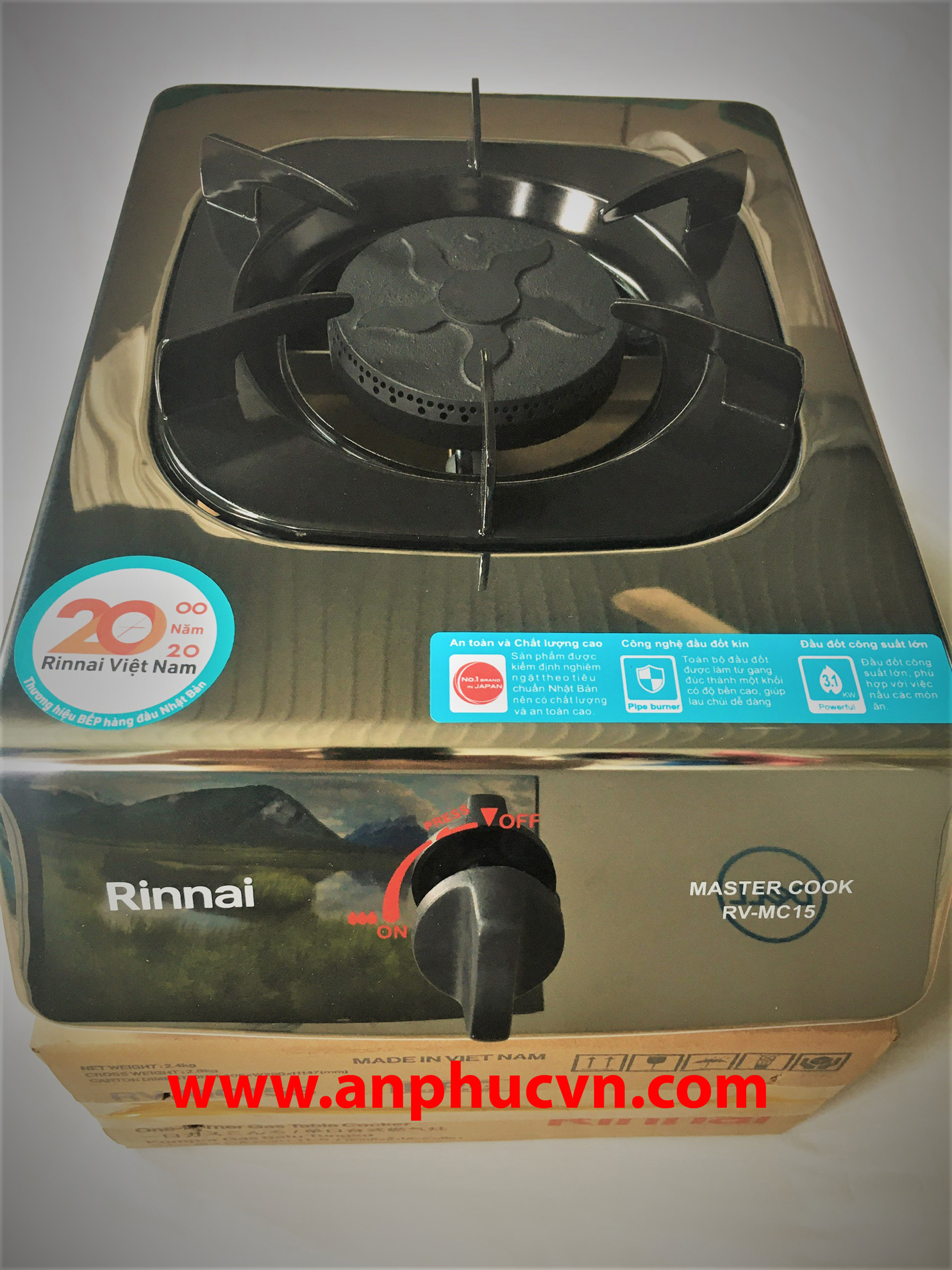 Bếp gas ĐƠN Rinnai RV-MC15S