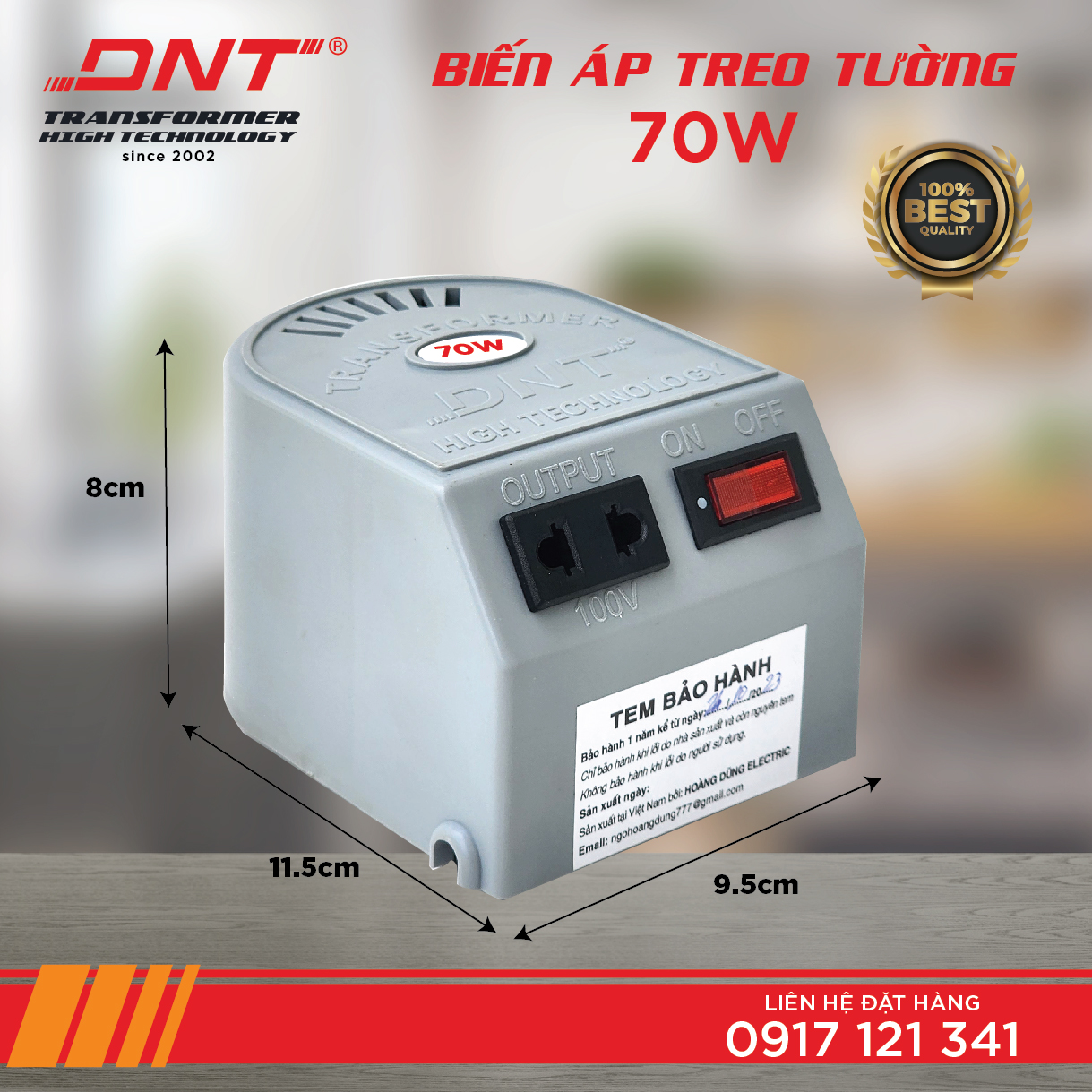 Biến áp 220v ra 110v 70w