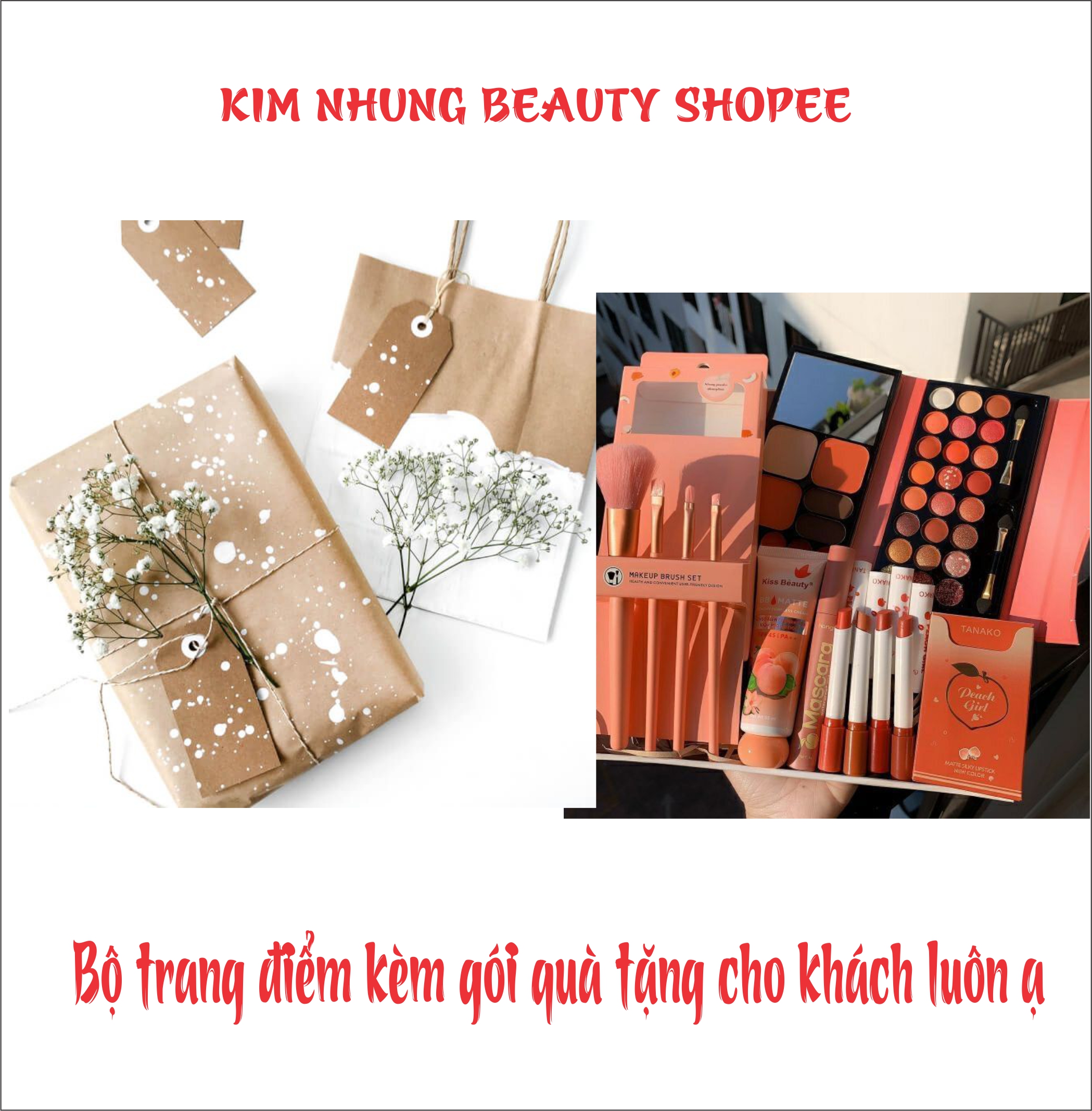 Bộ trang điểm đầy đủ 11 món