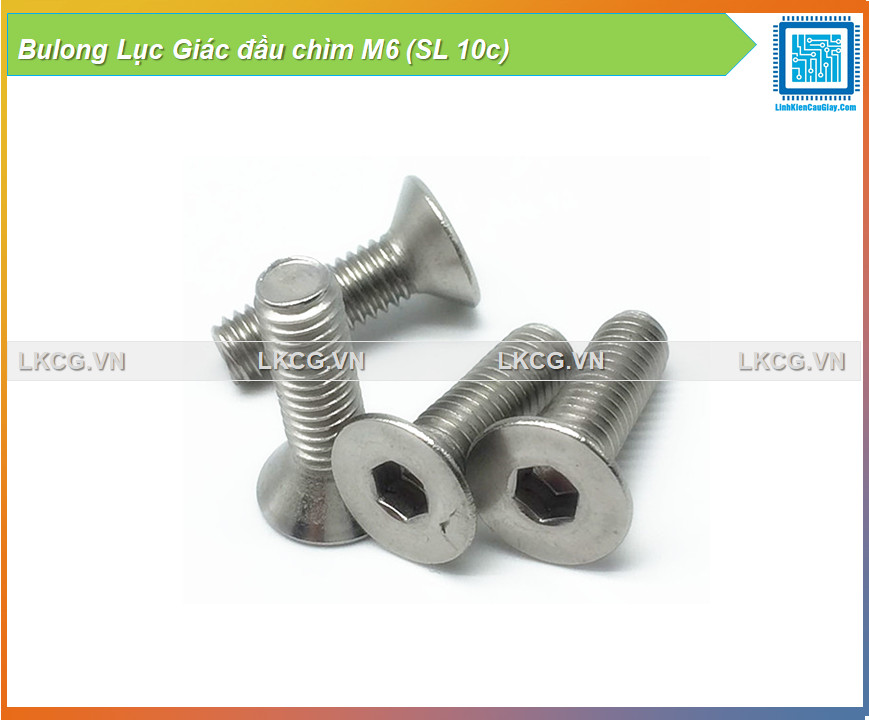 Bulong Lục Giác đầu chìm M6