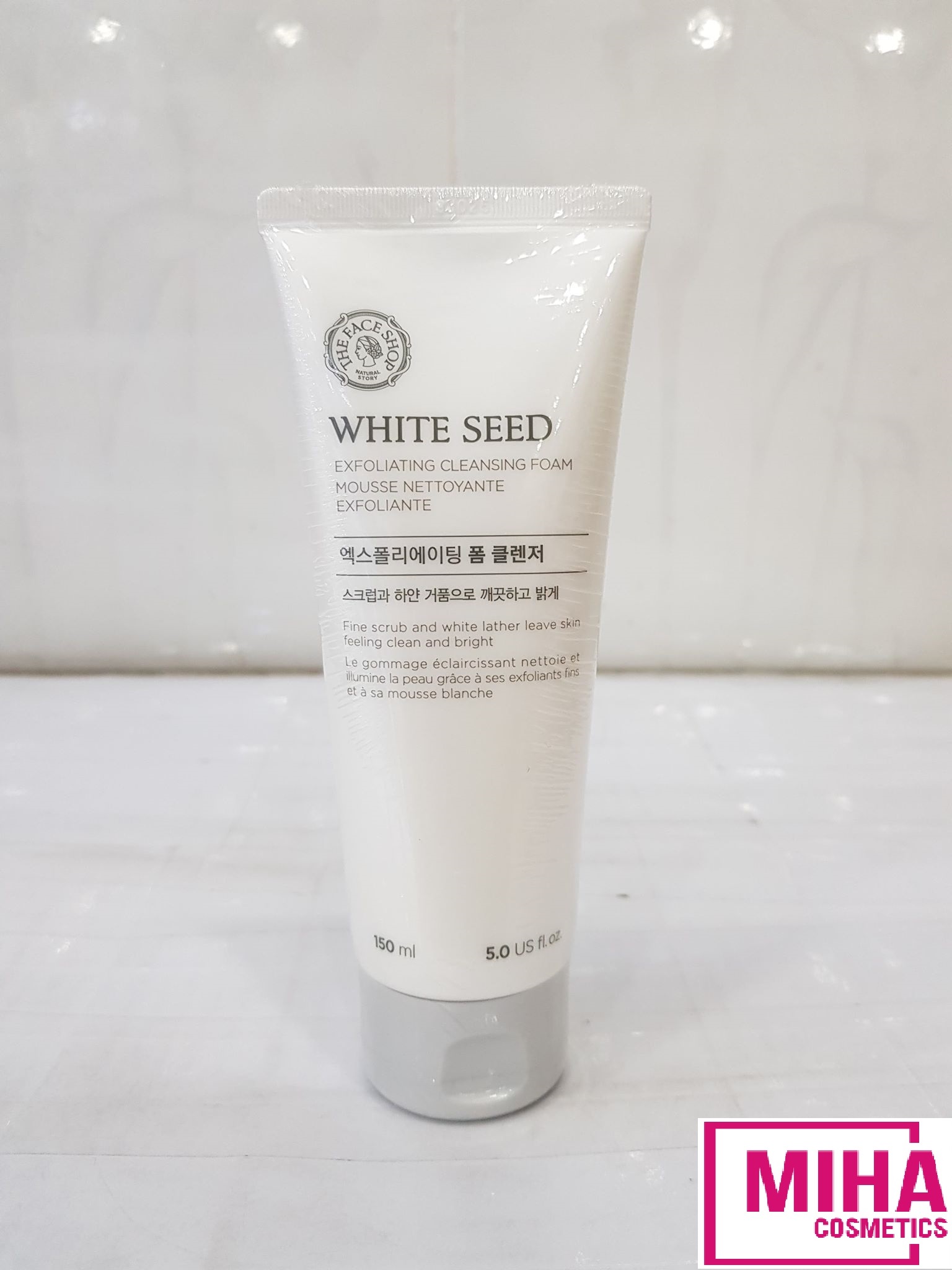 [HCM]Sữa Rửa Mặt Làm Trắng Sáng Da THE FACE SHOP WHITE SEED EXFOLIATING CLEANSING FOAM 150ml